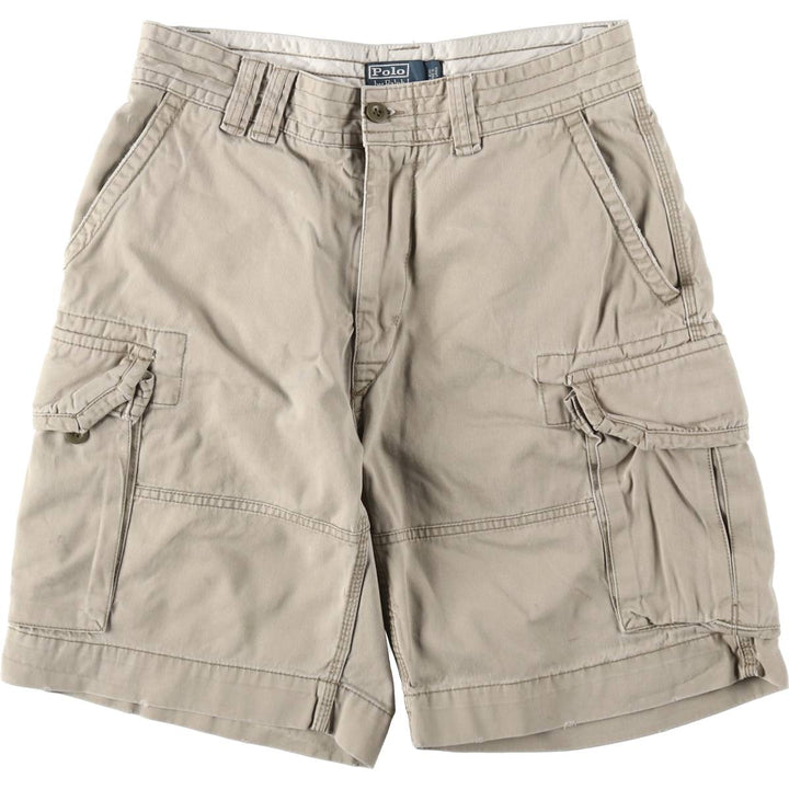 Ralph Lauren POLO by Ralph Lauren cargo shorts, short pants, men's size w33 cotton Beige type Vintage Second Hand