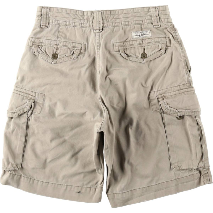 Ralph Lauren POLO by Ralph Lauren cargo shorts, short pants, men's size w33 cotton Beige type Vintage Second Hand