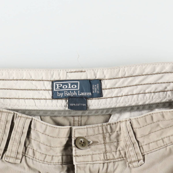 Ralph Lauren POLO by Ralph Lauren cargo shorts, short pants, men's size w33 cotton Beige type Vintage Second Hand
