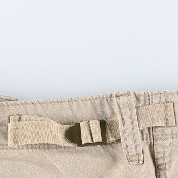 Ralph Lauren POLO JEANS COMPANY Ripstop Military Cargo Shorts (Men's size W38 equivalent) cotton Beige type Vintage Second Hand