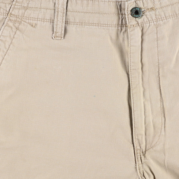 Ralph Lauren POLO JEANS COMPANY Ripstop Military Cargo Shorts (Men's size W38 equivalent) cotton Beige type Vintage Second Hand