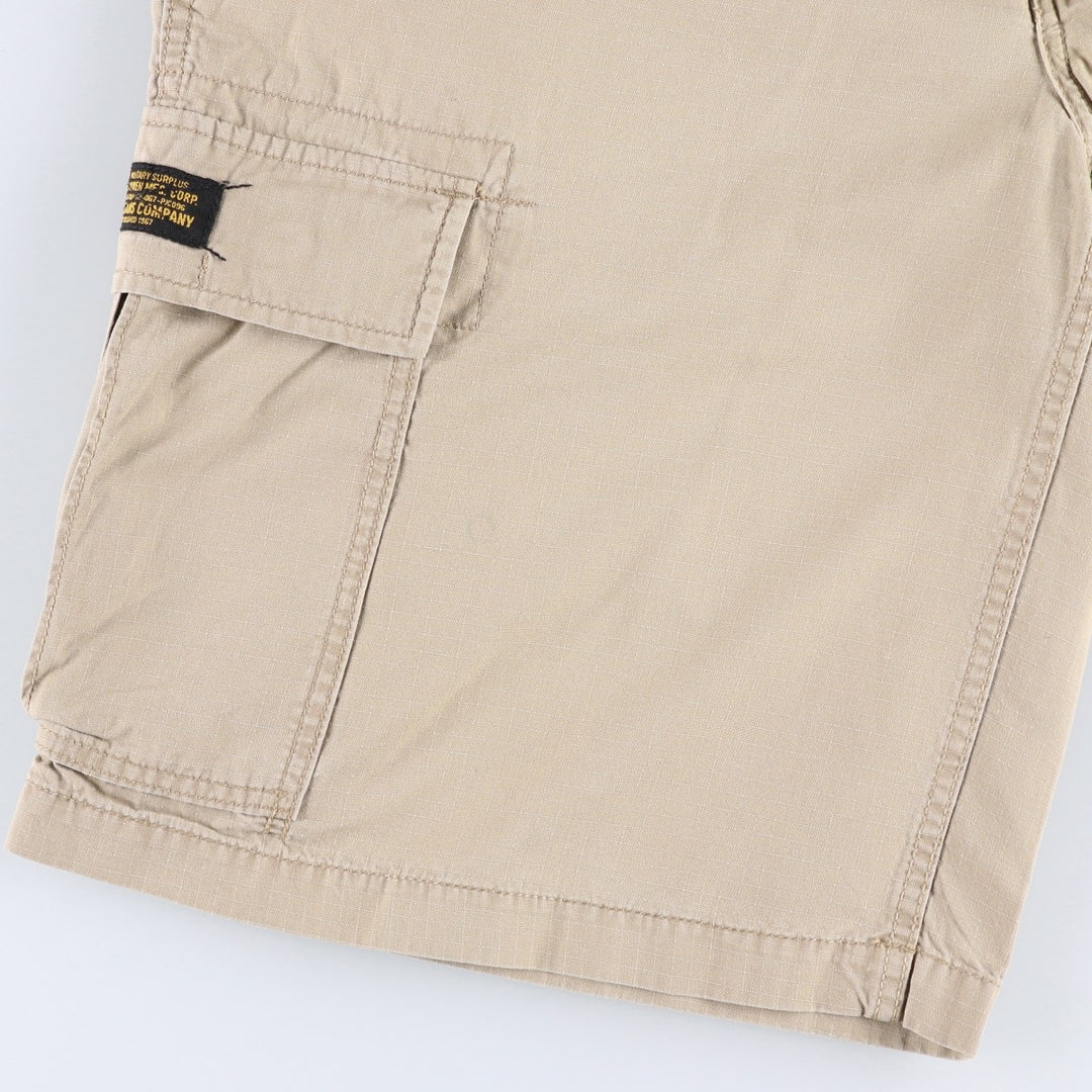 Ralph Lauren POLO JEANS COMPANY Ripstop Military Cargo Shorts (Men's size W38 equivalent) cotton Beige type Vintage Second Hand
