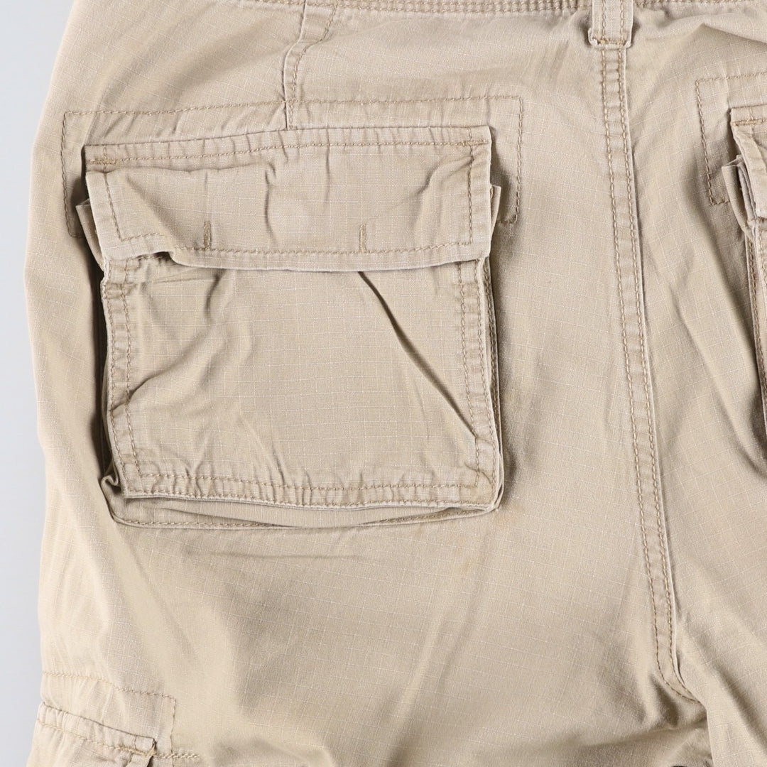 Ralph Lauren POLO JEANS COMPANY Ripstop Military Cargo Shorts (Men's size W38 equivalent) cotton Beige type Vintage Second Hand