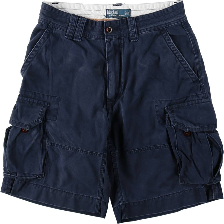 Ralph Lauren POLO by Ralph Lauren cargo shorts, short pants, men's size w32 cotton navy blue type Vintage Second Hand