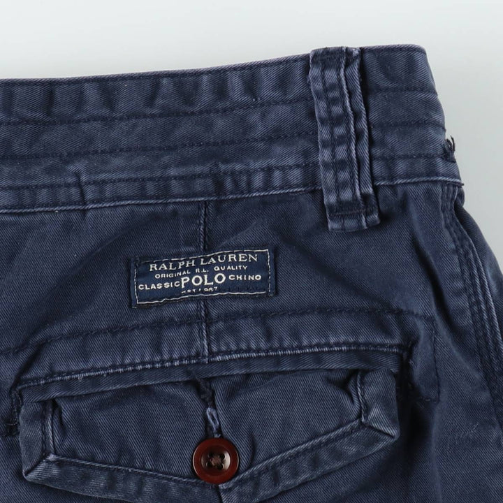 Ralph Lauren POLO by Ralph Lauren cargo shorts, short pants, men's size w32 cotton navy blue type Vintage Second Hand