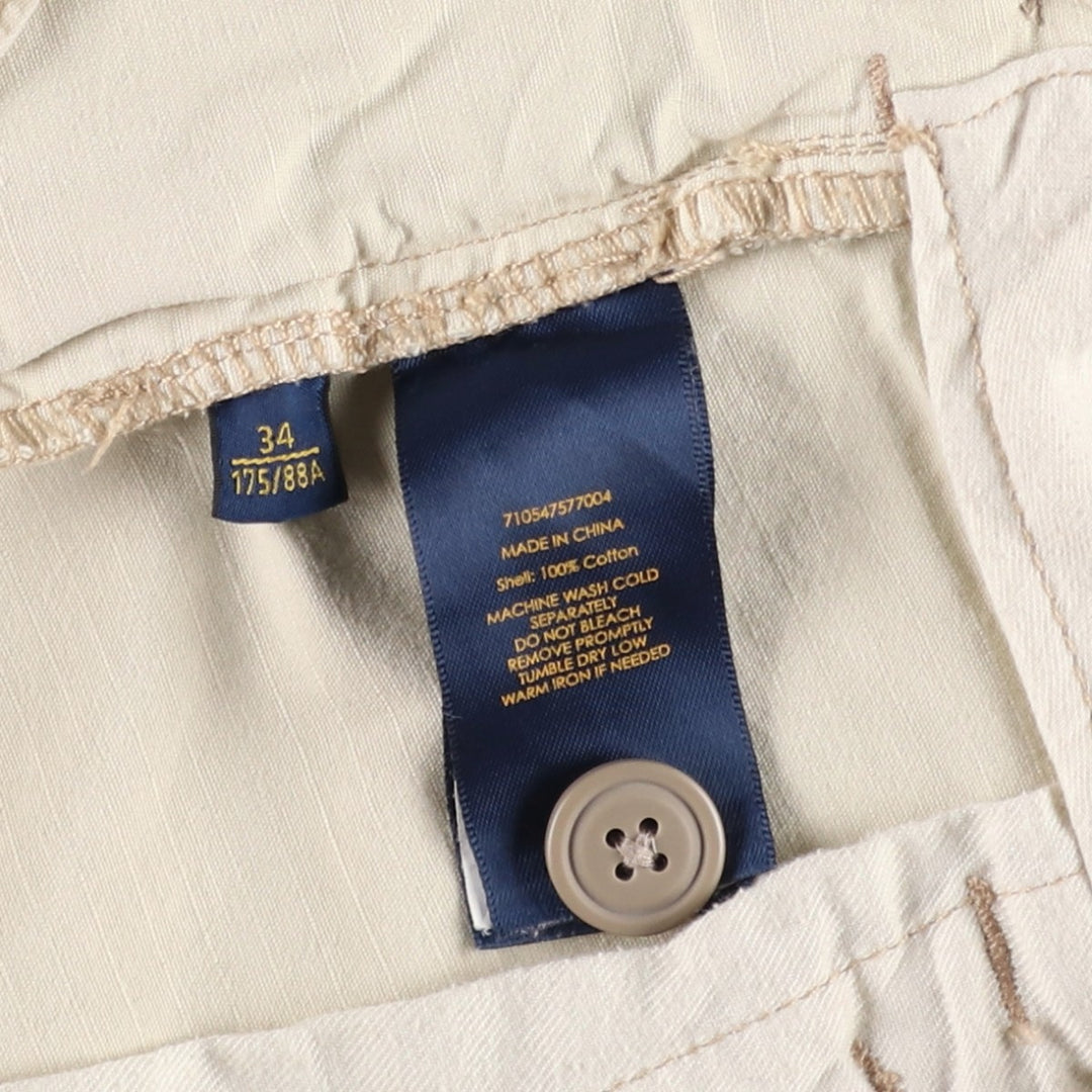 Ralph Lauren POLO RALPH LAUREN Ripstop Military Shorts Cargo Pants Men's W37 (approx.) cotton unbleached Vintage Second Hand