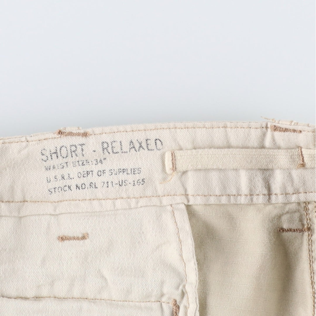 Ralph Lauren POLO RALPH LAUREN Ripstop Military Shorts Cargo Pants Men's W37 (approx.) cotton unbleached Vintage Second Hand