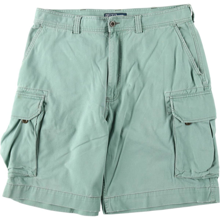 Ralph Lauren POLO by Ralph Lauren cargo shorts, short pants, men's size w36 cotton Mint green Vintage Second Hand