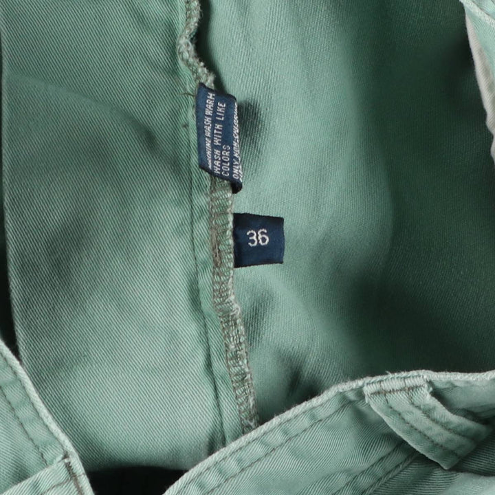 Ralph Lauren POLO by Ralph Lauren cargo shorts, short pants, men's size w36 cotton Mint green Vintage Second Hand