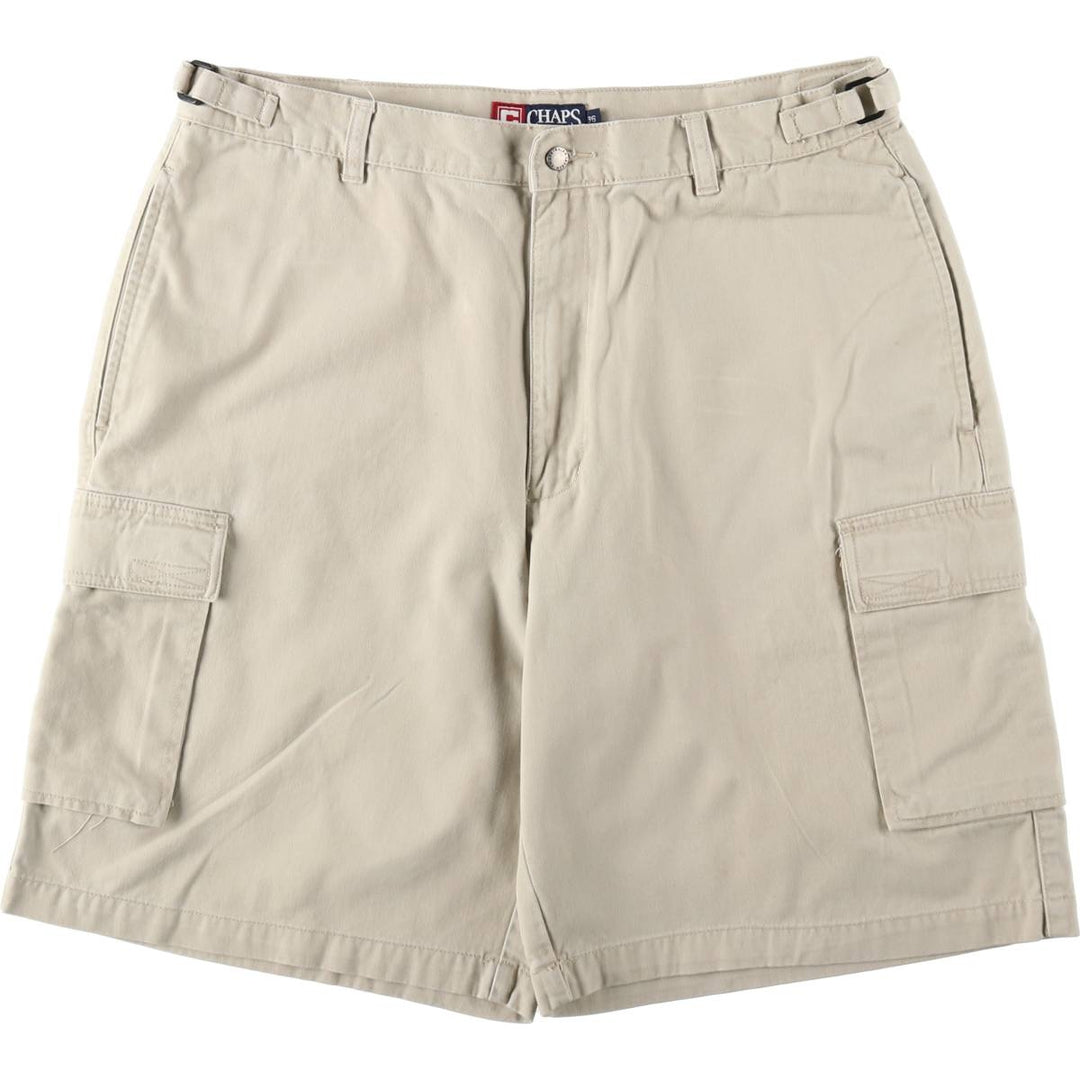 Ralph Lauren CHAPS Cargo Shorts, Men's Size W36 (approx.) cotton Beige type Vintage Second Hand