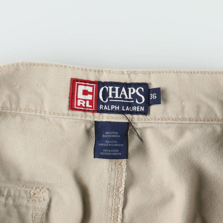 Ralph Lauren CHAPS Cargo Shorts, Men's Size W36 (approx.) cotton Beige type Vintage Second Hand