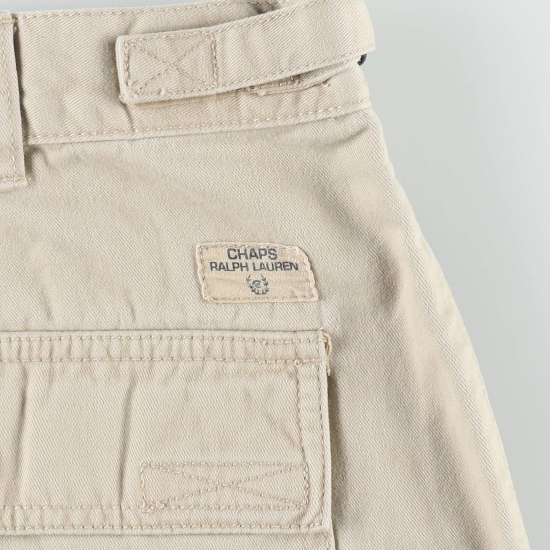 Ralph Lauren CHAPS Cargo Shorts, Men's Size W36 (approx.) cotton Beige type Vintage Second Hand