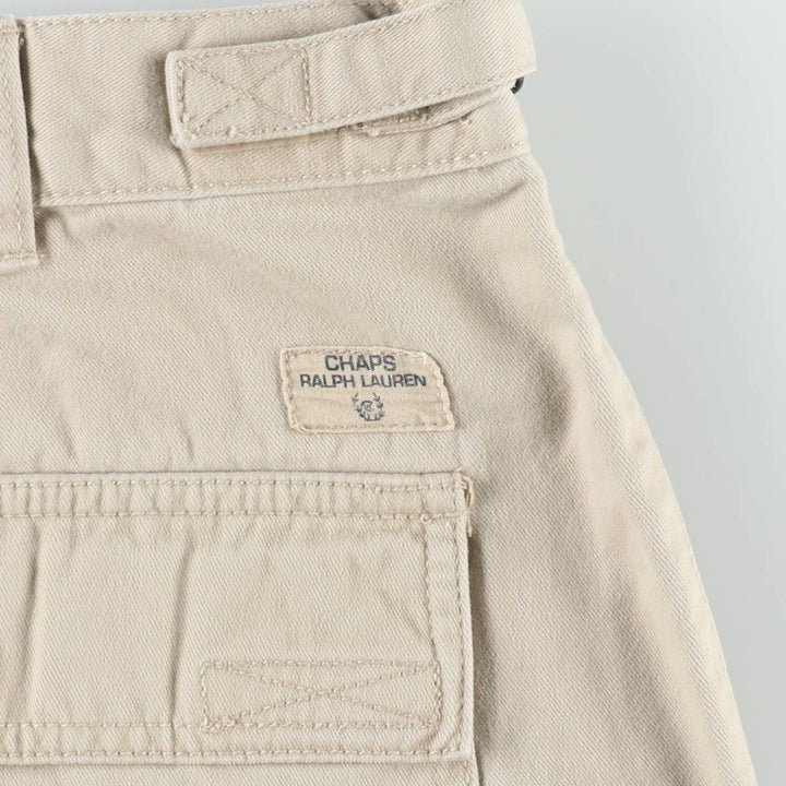 Ralph Lauren CHAPS Cargo Shorts, Men's Size W36 (approx.) cotton Beige type Vintage Second Hand