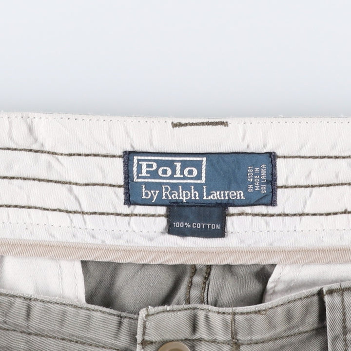 Ralph Lauren POLO by Ralph Lauren cargo shorts, short pants, men's size w34 cotton gray type Vintage Second Hand