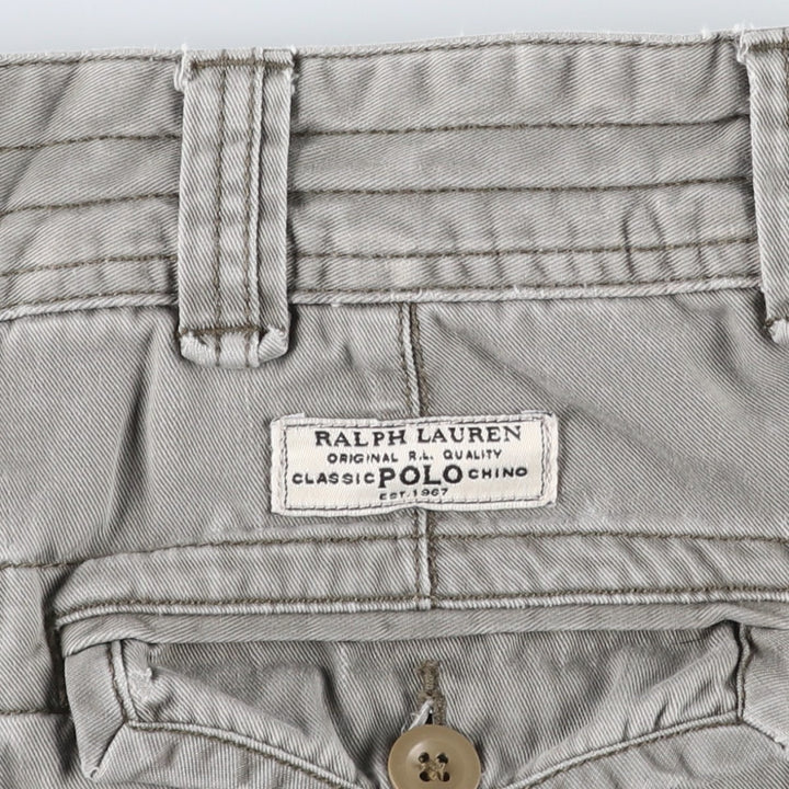 Ralph Lauren POLO by Ralph Lauren cargo shorts, short pants, men's size w34 cotton gray type Vintage Second Hand