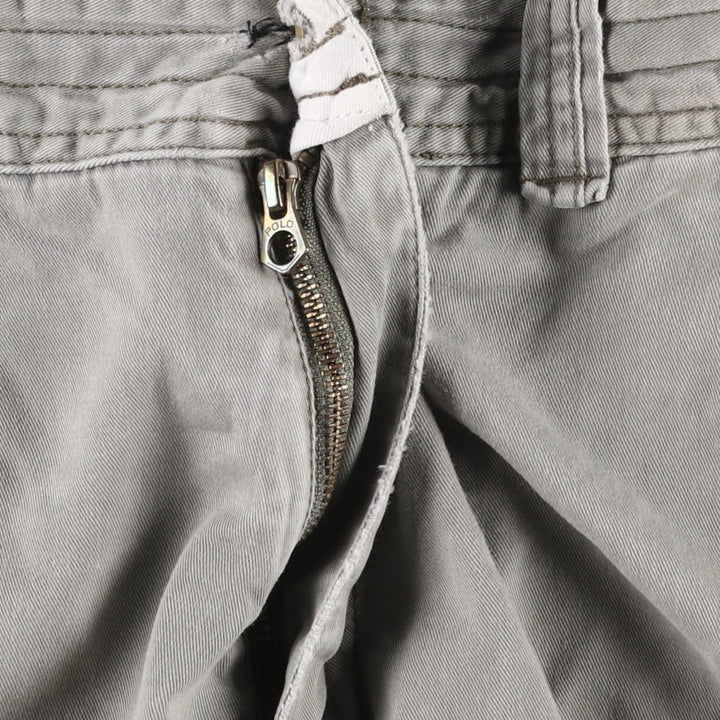 Ralph Lauren POLO by Ralph Lauren cargo shorts, short pants, men's size w34 cotton gray type Vintage Second Hand