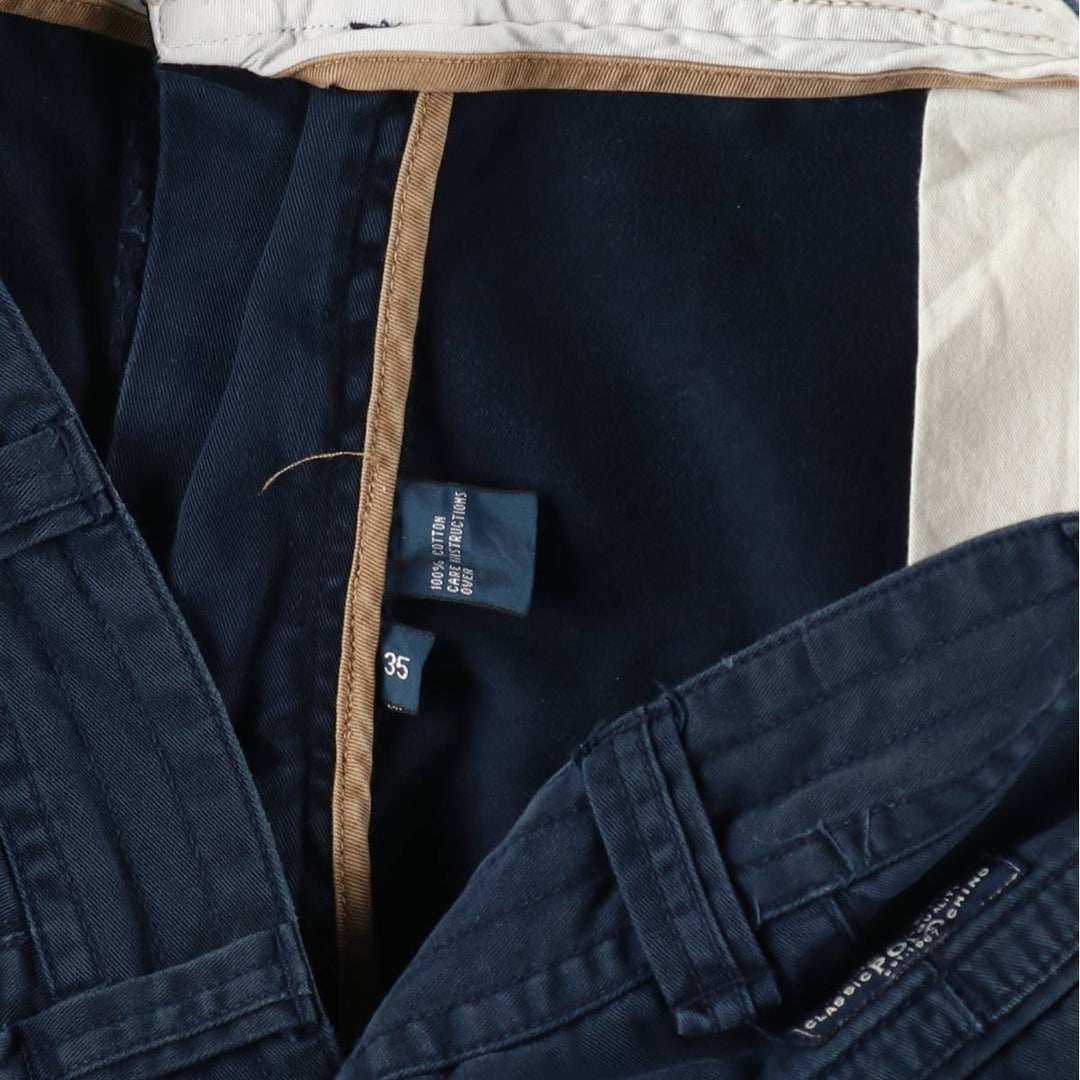 Ralph Lauren POLO by Ralph Lauren cargo shorts, short pants, men's w37 equivalent cotton navy blue type Vintage Second Hand