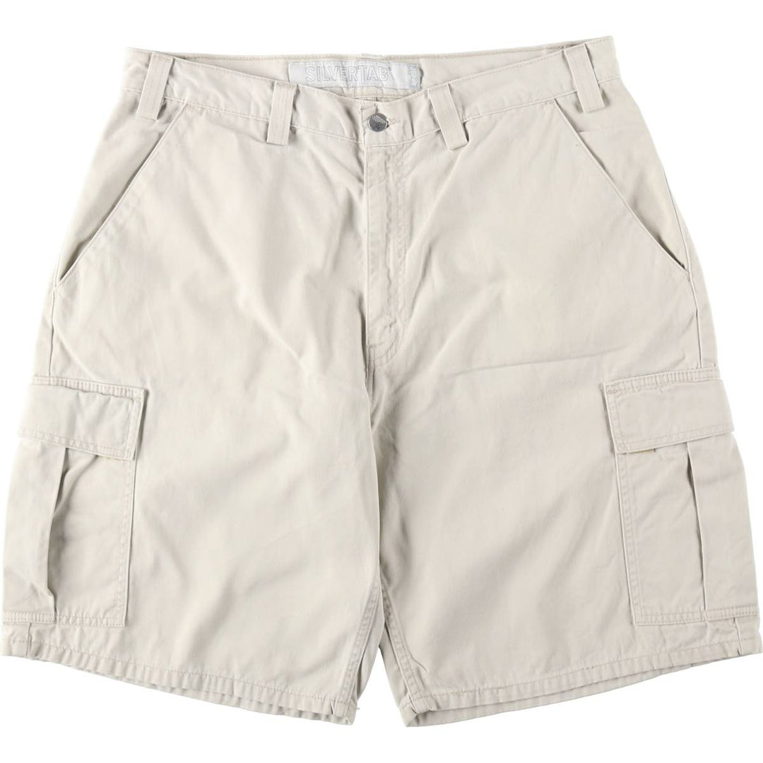 Levi's SILVER TAB Cargo Shorts, Men's Size W36 (approx.) cotton Beige type Vintage Second Hand