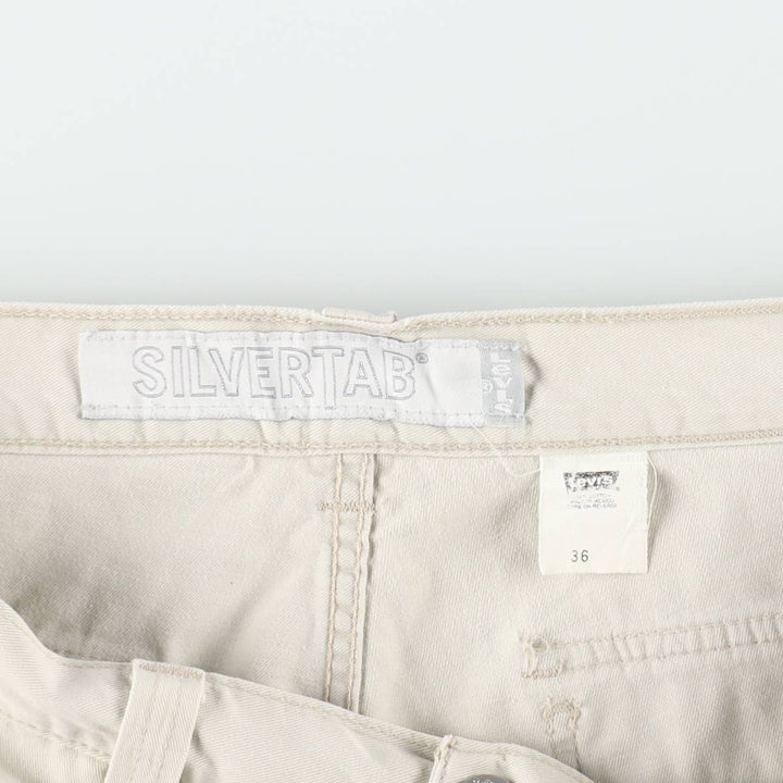 Levi's SILVER TAB Cargo Shorts, Men's Size W36 (approx.) cotton Beige type Vintage Second Hand
