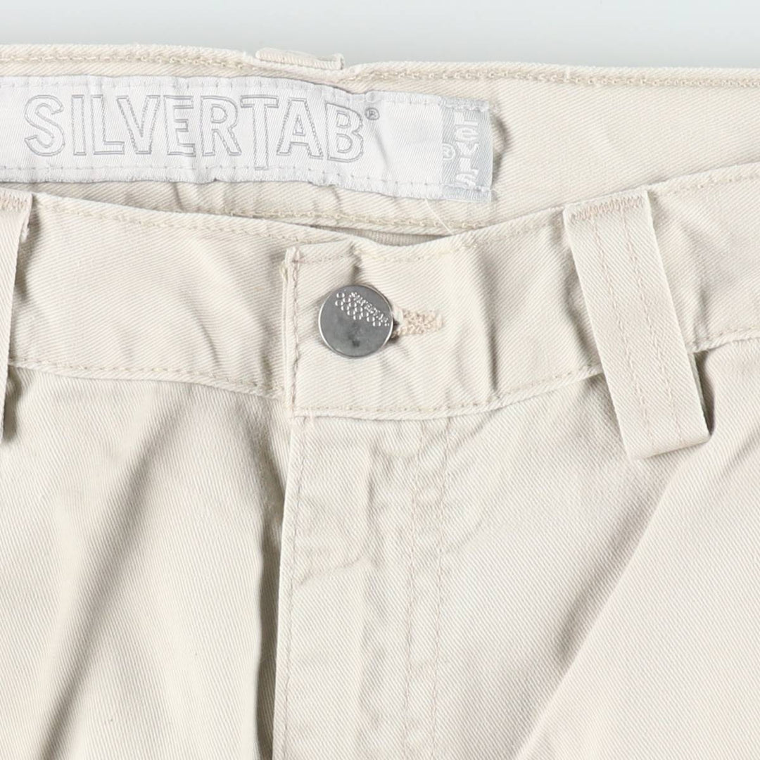 Levi's SILVER TAB Cargo Shorts, Men's Size W36 (approx.) cotton Beige type Vintage Second Hand