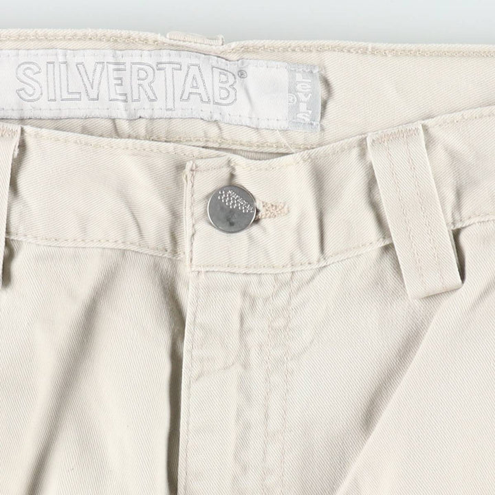 Levi's SILVER TAB Cargo Shorts, Men's Size W36 (approx.) cotton Beige type Vintage Second Hand