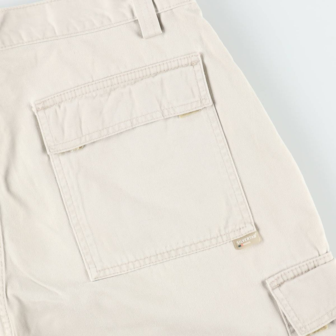 Levi's SILVER TAB Cargo Shorts, Men's Size W36 (approx.) cotton Beige type Vintage Second Hand