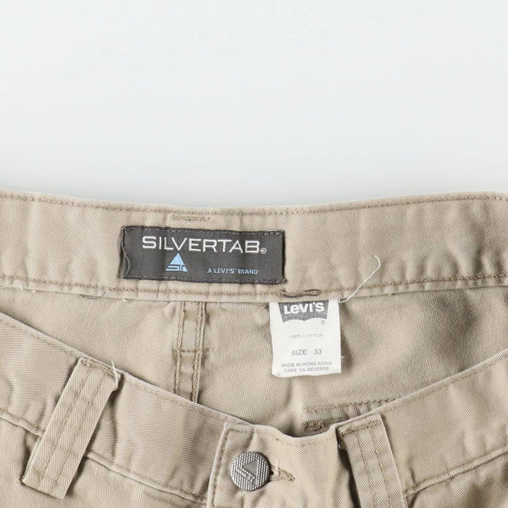 Levi's SILVER TAB Cargo Shorts, Men's Size W34 (approx.) cotton Beige type Vintage Second Hand