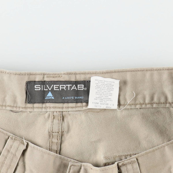 Levi's SILVER TAB Cargo Shorts, Men's Size W34 (approx.) cotton Beige type Vintage Second Hand