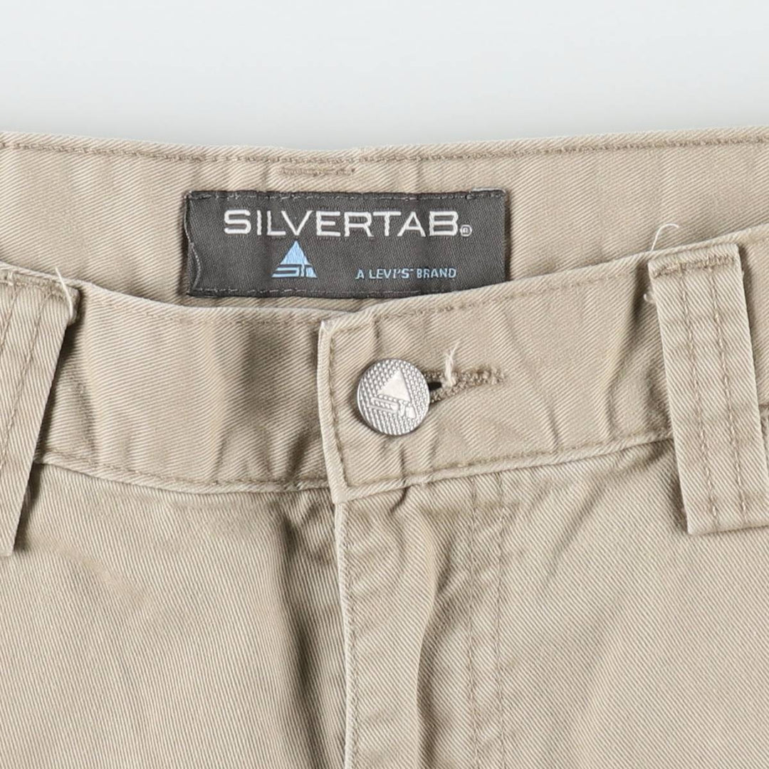 Levi's SILVER TAB Cargo Shorts, Men's Size W34 (approx.) cotton Beige type Vintage Second Hand