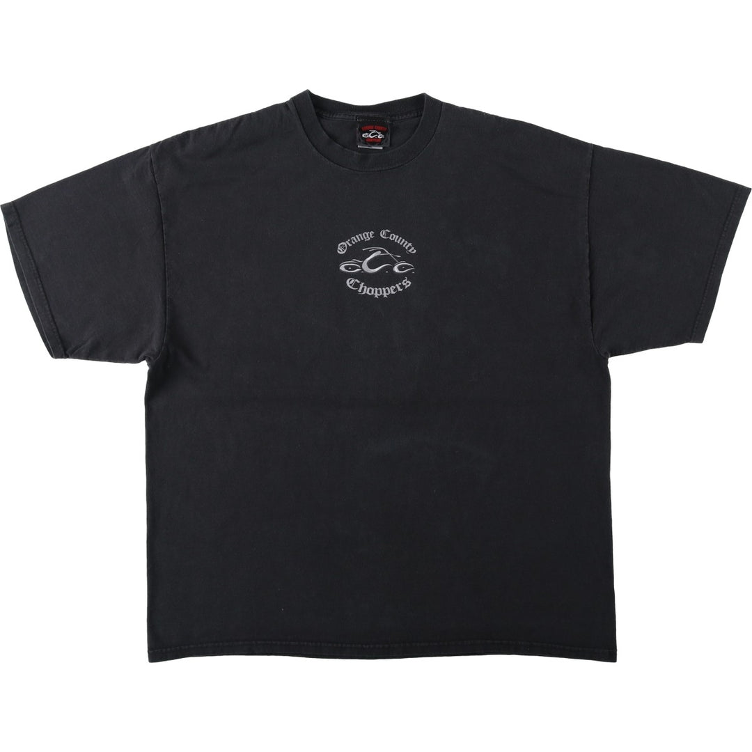 2000'S Orange County Choppers Motorcycle T-shirt, Men's XXL equivalent. cotton black type Vintage Second Hand