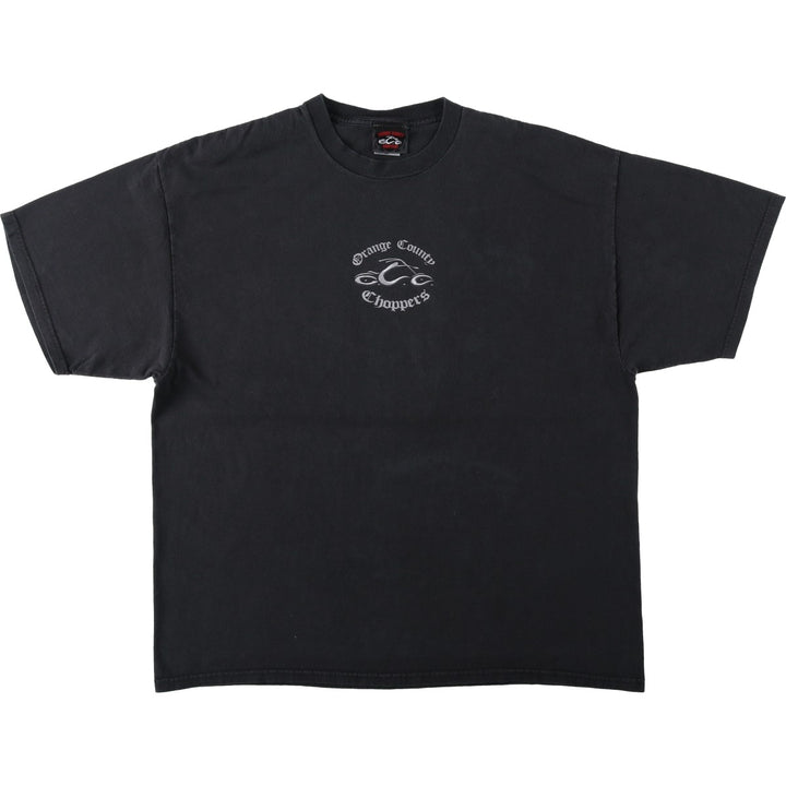 2000'S Orange County Choppers Motorcycle T-shirt, Men's XXL equivalent. cotton black type Vintage Second Hand