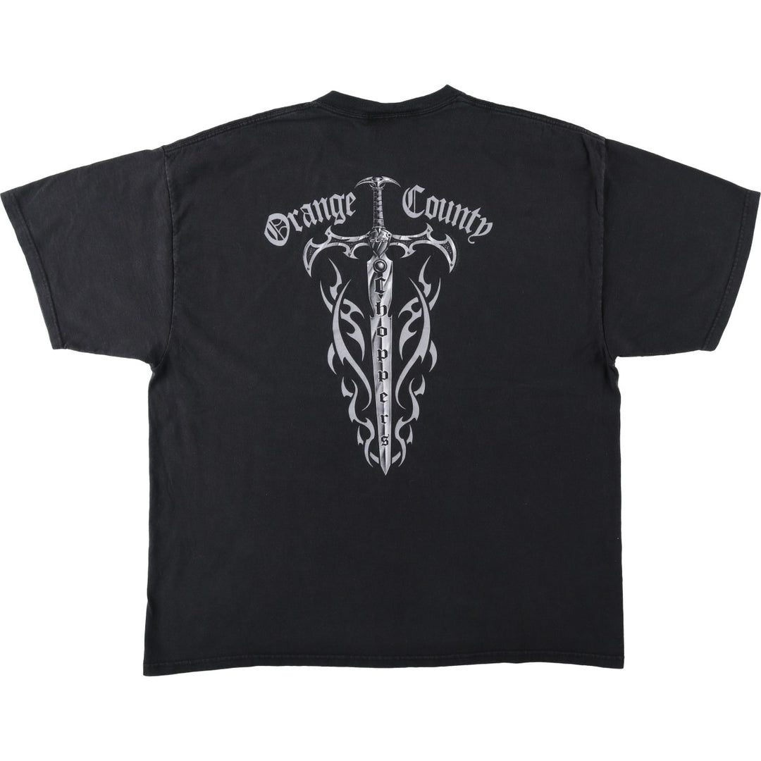 2000'S Orange County Choppers Motorcycle T-shirt, Men's XXL equivalent. cotton black type Vintage Second Hand