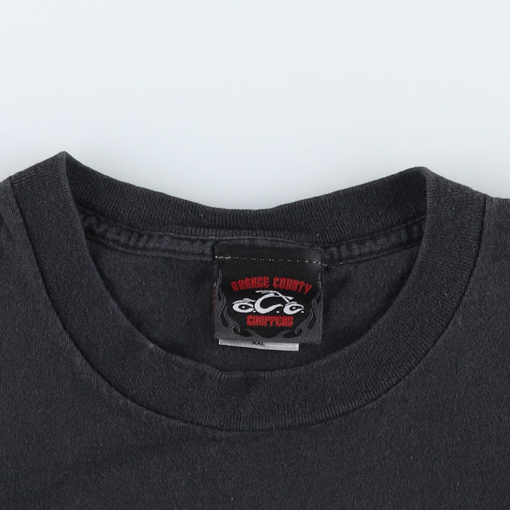 2000'S Orange County Choppers Motorcycle T-shirt, Men's XXL equivalent. cotton black type Vintage Second Hand
