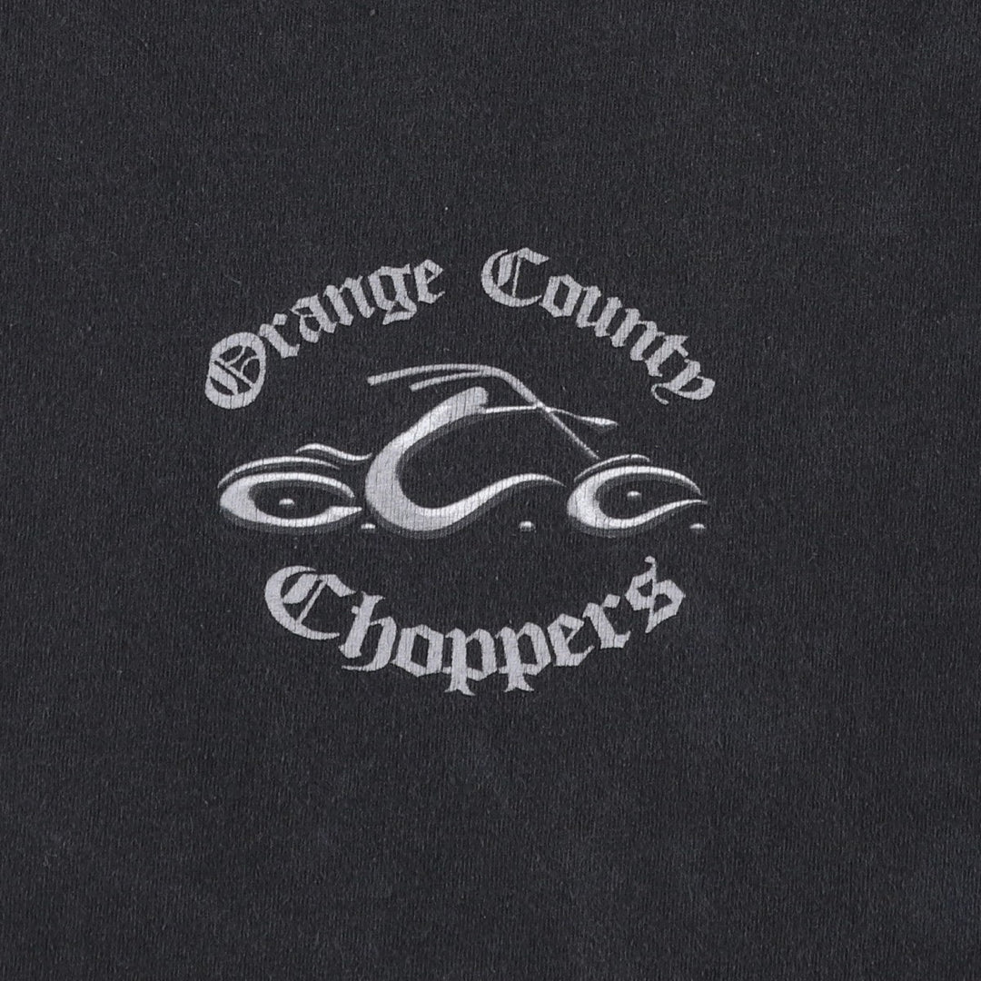 2000'S Orange County Choppers Motorcycle T-shirt, Men's XXL equivalent. cotton black type Vintage Second Hand