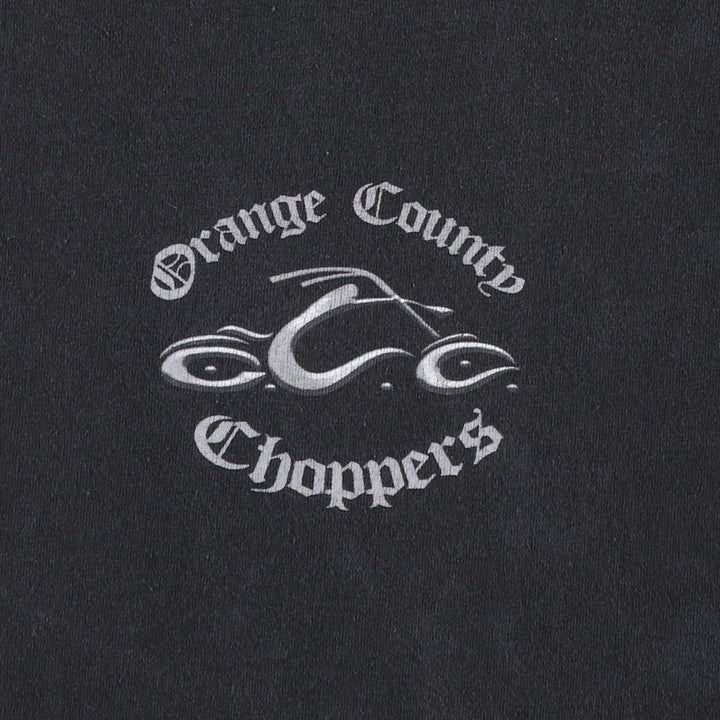 2000'S Orange County Choppers Motorcycle T-shirt, Men's XXL equivalent. cotton black type Vintage Second Hand