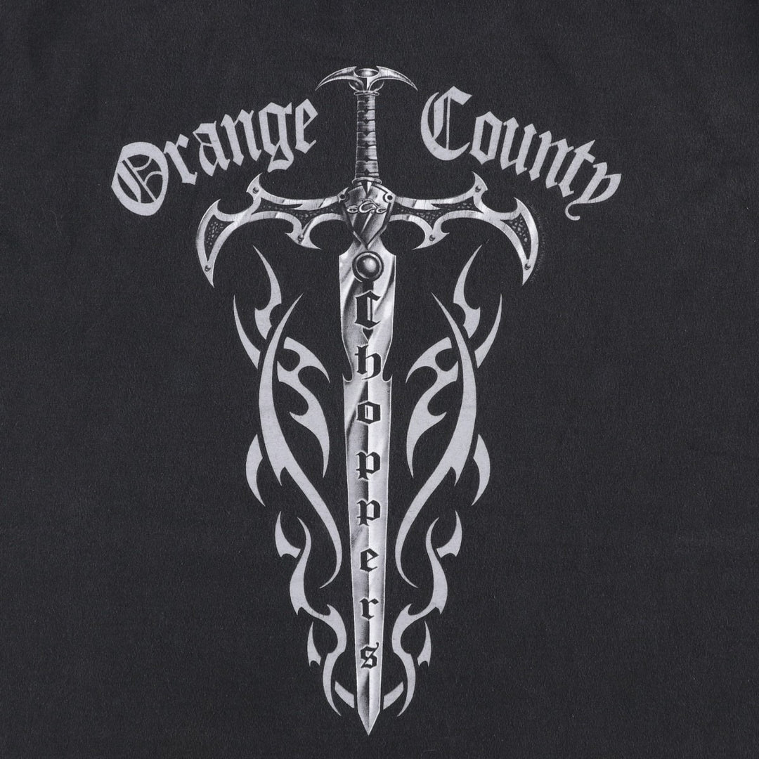 2000'S Orange County Choppers Motorcycle T-shirt, Men's XXL equivalent. cotton black type Vintage Second Hand