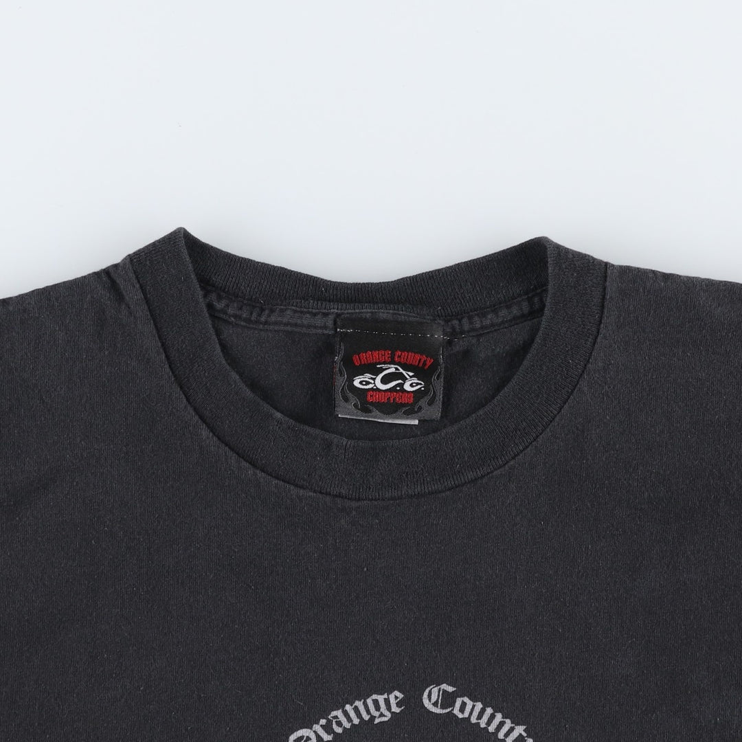 2000'S Orange County Choppers Motorcycle T-shirt, Men's XXL equivalent. cotton black type Vintage Second Hand