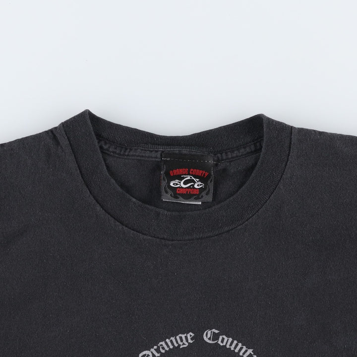 2000'S Orange County Choppers Motorcycle T-shirt, Men's XXL equivalent. cotton black type Vintage Second Hand
