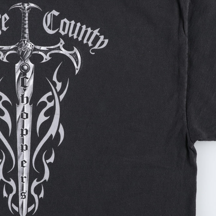 2000'S Orange County Choppers Motorcycle T-shirt, Men's XXL equivalent. cotton black type Vintage Second Hand