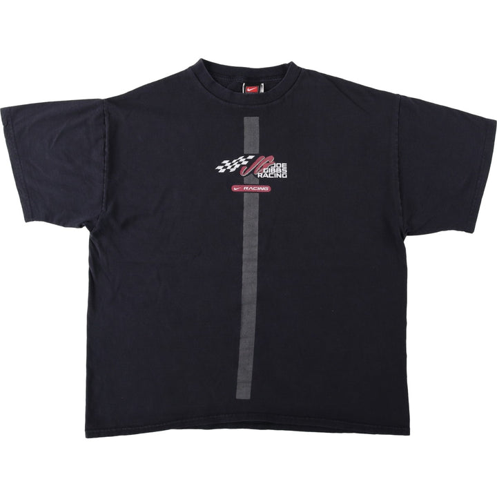2000'S Nike Team Motorcycle T-shirt, Men's Size L (approx.) cotton black type Vintage Second Hand