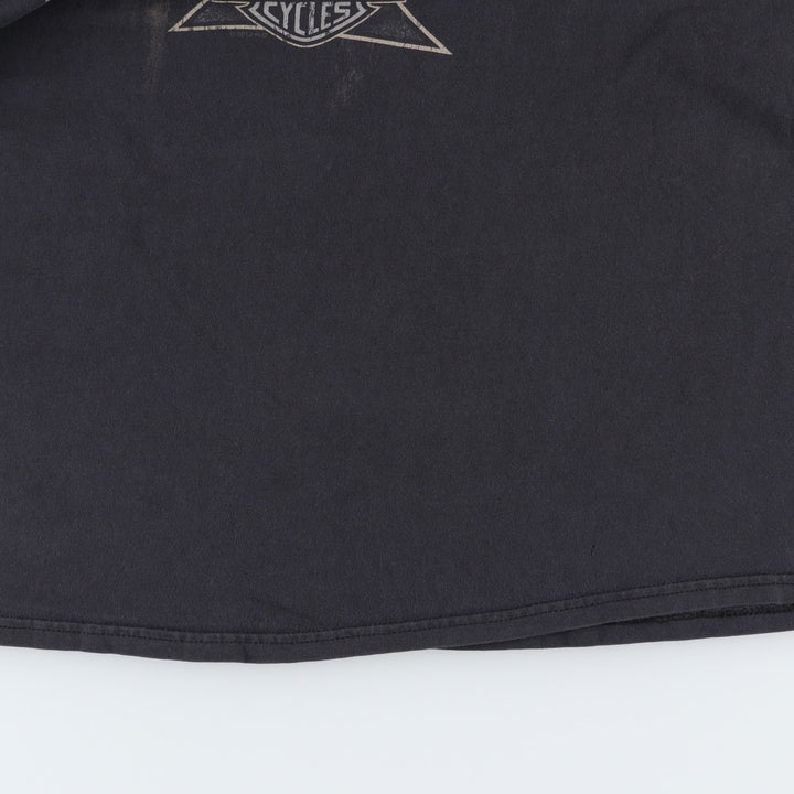 Harley-Davidson Eagle Pattern Motorcycle Bike T-shirt Men's XL cotton black type Vintage Second Hand