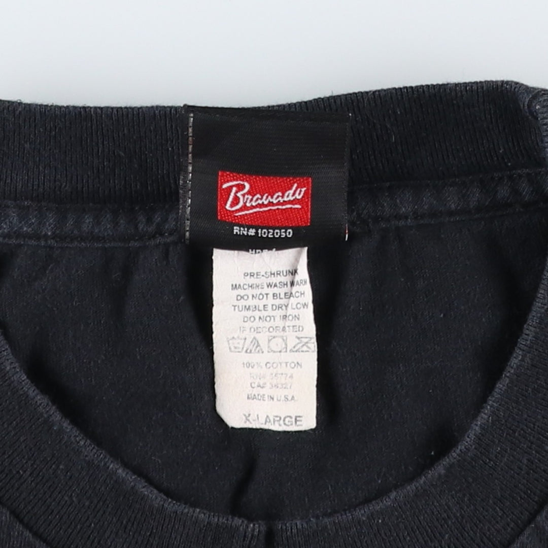 Harley-Davidson Motorcycle Bike T-shirt Made in USA Men's XL cotton black type Vintage Second Hand