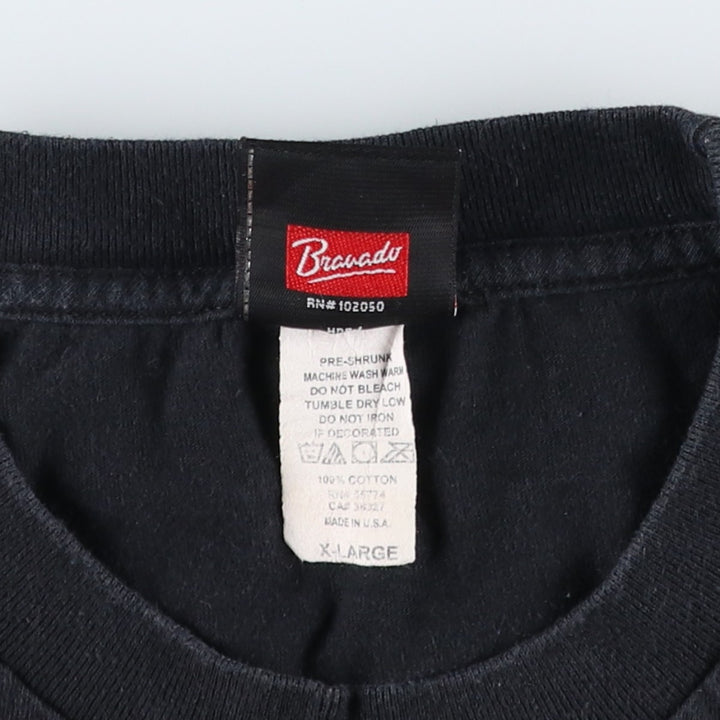 Harley-Davidson Motorcycle Bike T-shirt Made in USA Men's XL cotton black type Vintage Second Hand