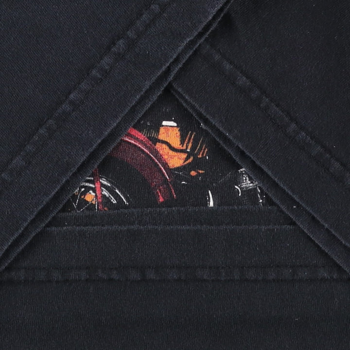 Harley-Davidson Motorcycle Bike T-shirt Made in USA Men's XL cotton black type Vintage Second Hand