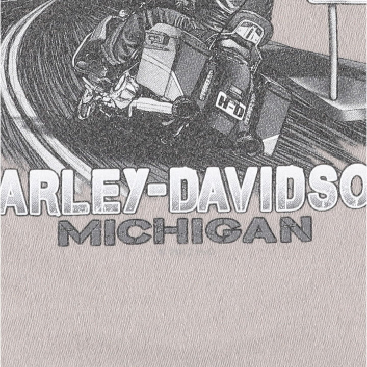 Harley-Davidson Motorcycle Bike T-shirt, Men's Size L cotton gray type Vintage Second Hand