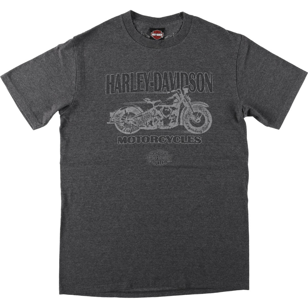 Harley-Davidson Motorcycle Bike T-shirt, Men's Medium cotton gray type Vintage Second Hand