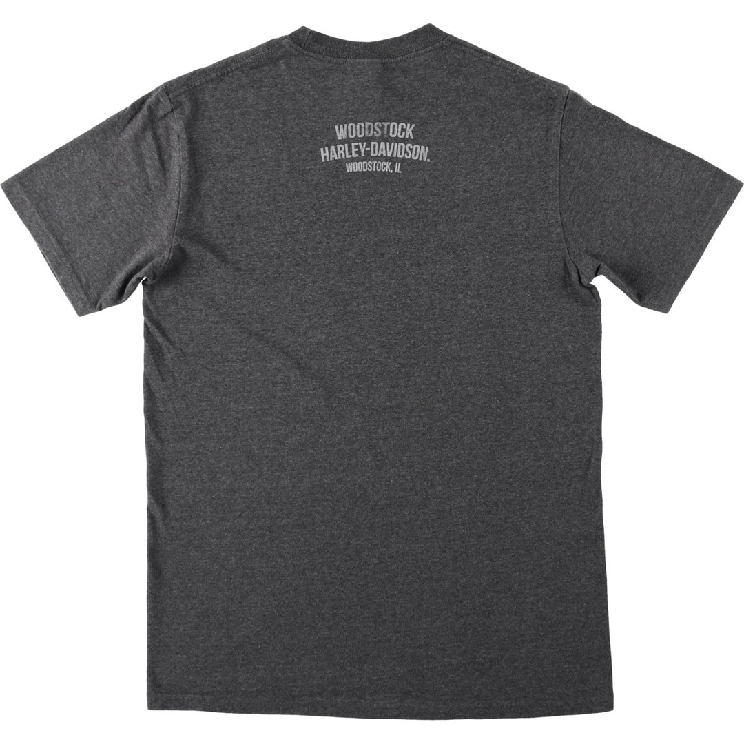 Harley-Davidson Motorcycle Bike T-shirt, Men's Medium cotton gray type Vintage Second Hand