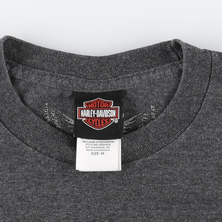 Harley-Davidson Motorcycle Bike T-shirt, Men's Medium cotton gray type Vintage Second Hand