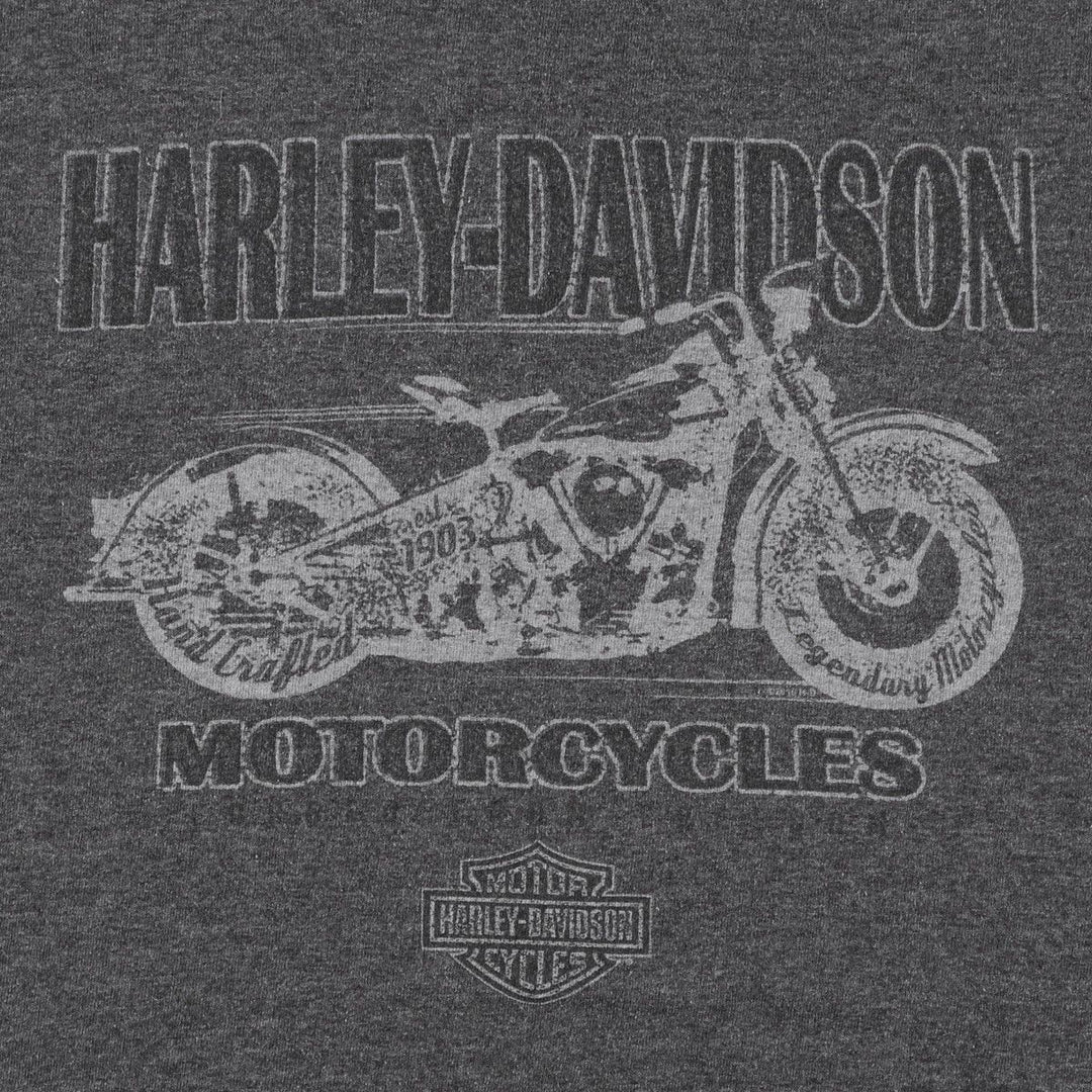 Harley-Davidson Motorcycle Bike T-shirt, Men's Medium cotton gray type Vintage Second Hand