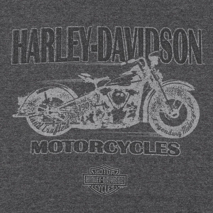 Harley-Davidson Motorcycle Bike T-shirt, Men's Medium cotton gray type Vintage Second Hand